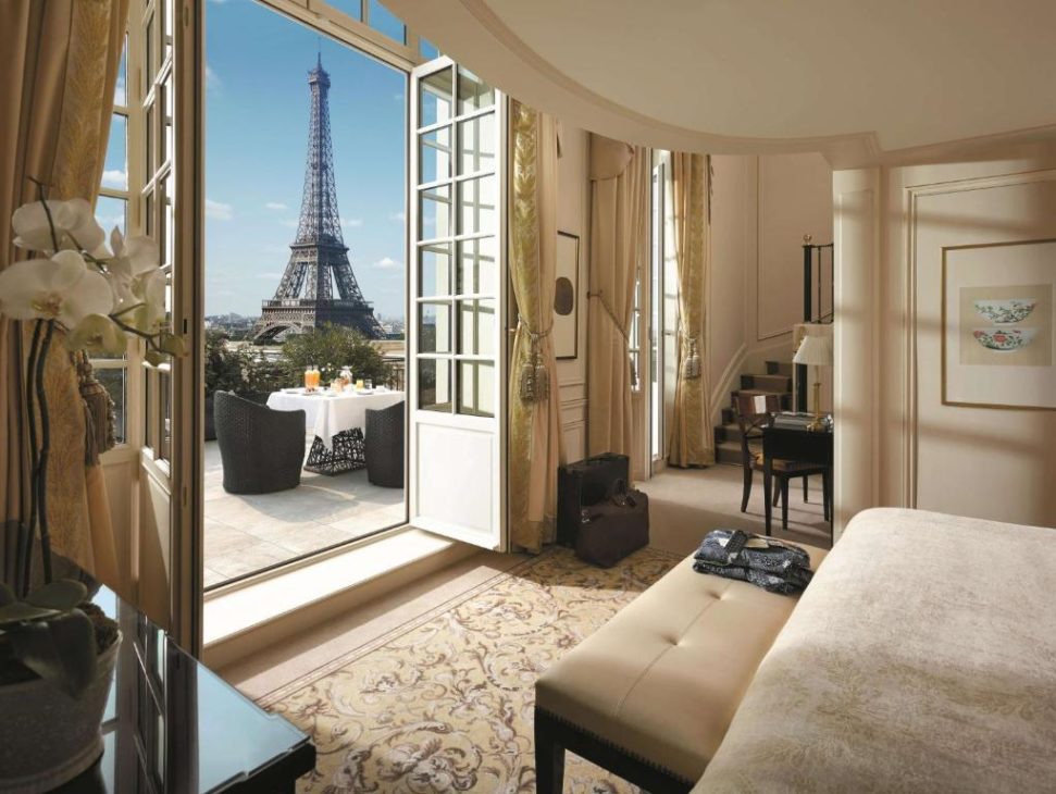 shangri la paris room with view of eiffel tower