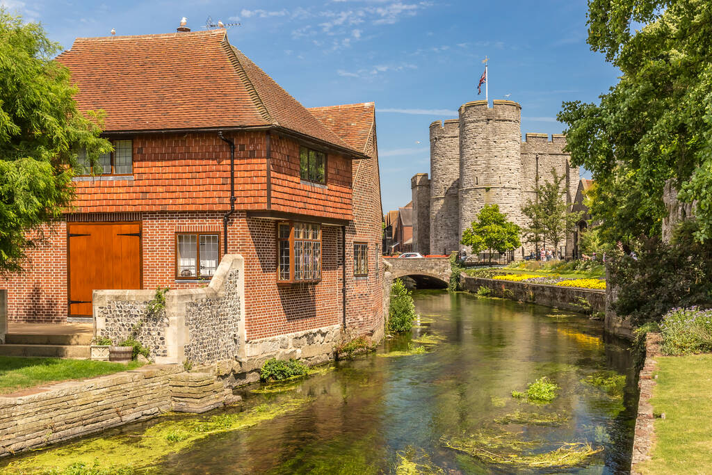 Canterbury view in summer, Kent, England