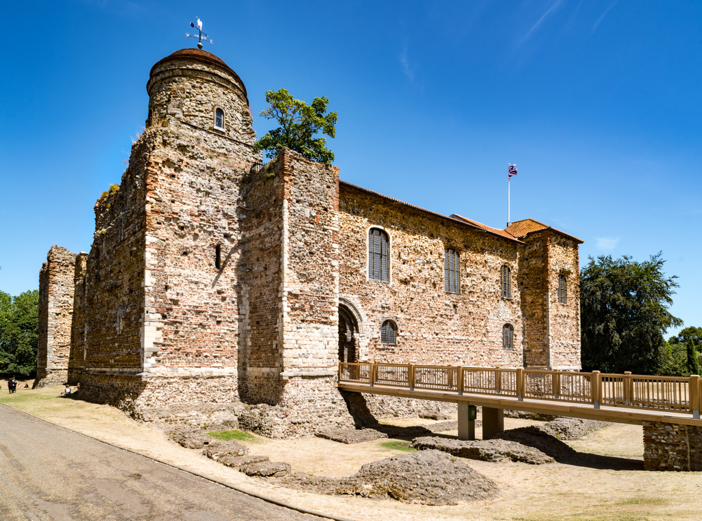 Gated Entrance to Colchester Castle in England