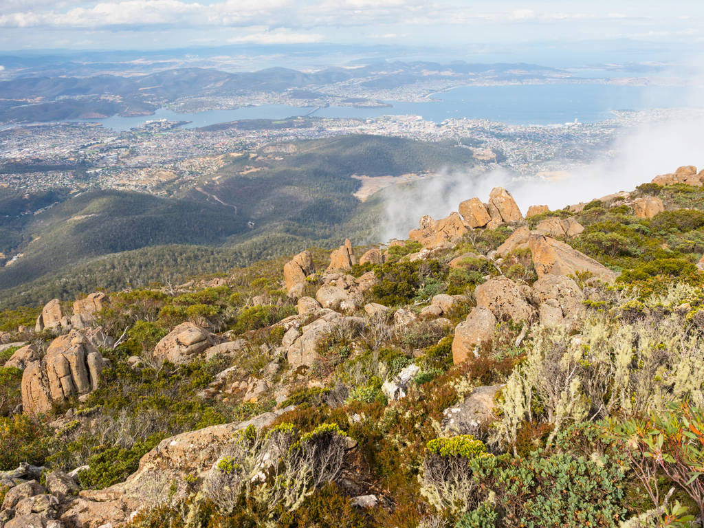 Mount Wellington is situated in the southeast coastal region of Tasmania, Australia. At the foothills of the mountain is much of Hobart, the capital city of Tasmania.