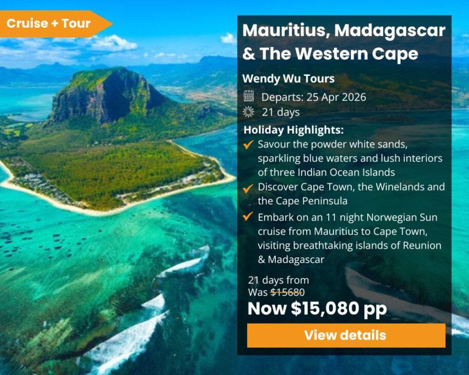 Mauritius, Madagascar & The Western Cape