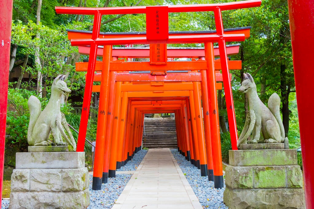 Nagasaki, Japan- Jun 07 2019- Suwa Shrine in Nagasaki, Japan.