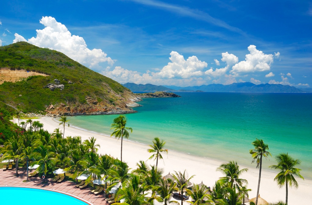 Beach Scene, Pacific ocean, Vietnam